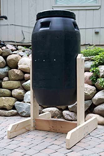 Compost Tumbler, DIY Kit, Used Food Grade Barrel, Upcycled