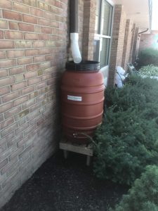 Rain Barrel Stand Made From Upcycled/Reclaimed Wood
